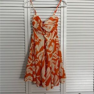 Flying Tomato Orange and White Coconut Girl Summer Sundress Vacation Beach